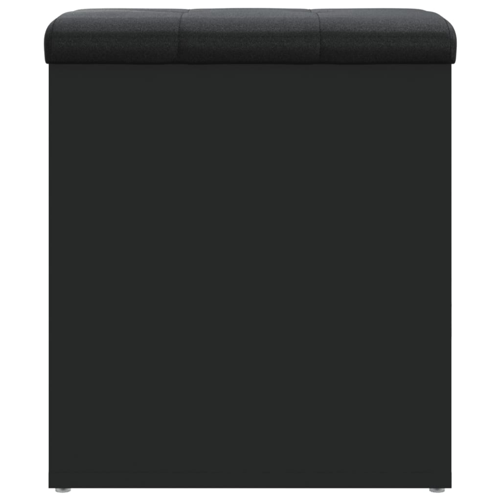 Opbergbank Bewerkt Hout 42 x 42 x 45 cm Zwart