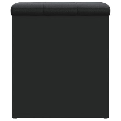 Opbergbank Bewerkt Hout 42 x 42 x 45 cm Zwart