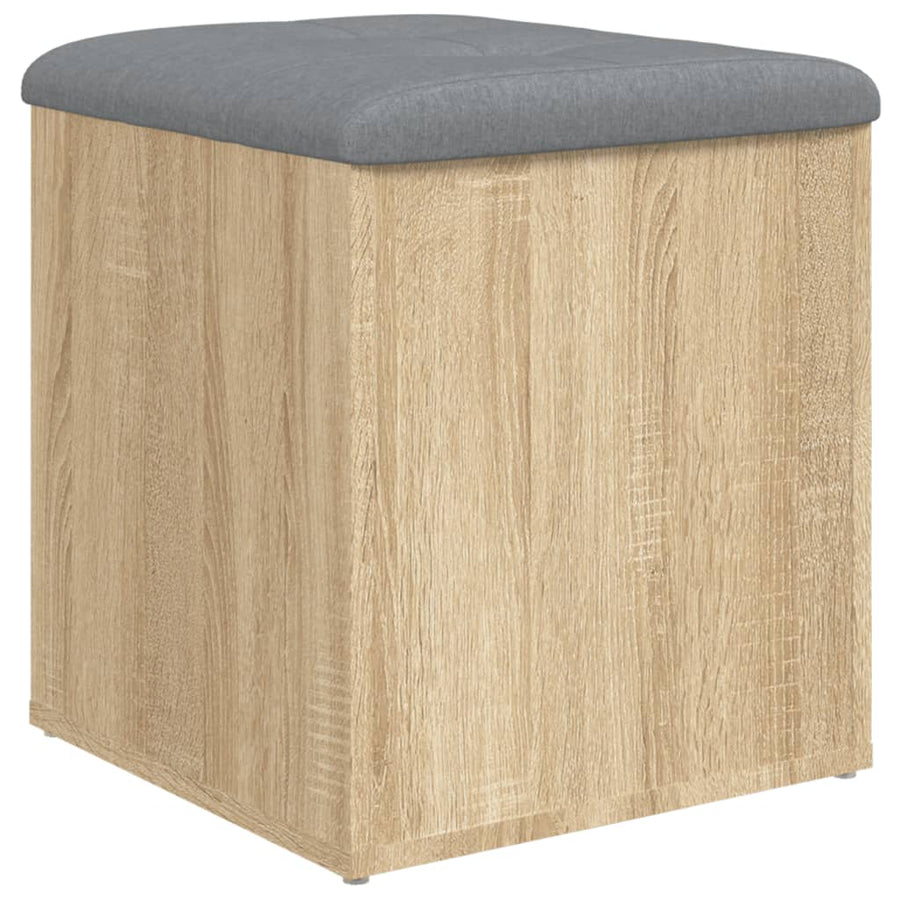 Opbergbank Sonoma Eiken 42x42x45 cm Bewerkt Hout