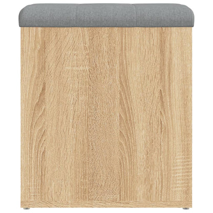 Opbergbank Sonoma Eiken 42x42x45 cm Bewerkt Hout