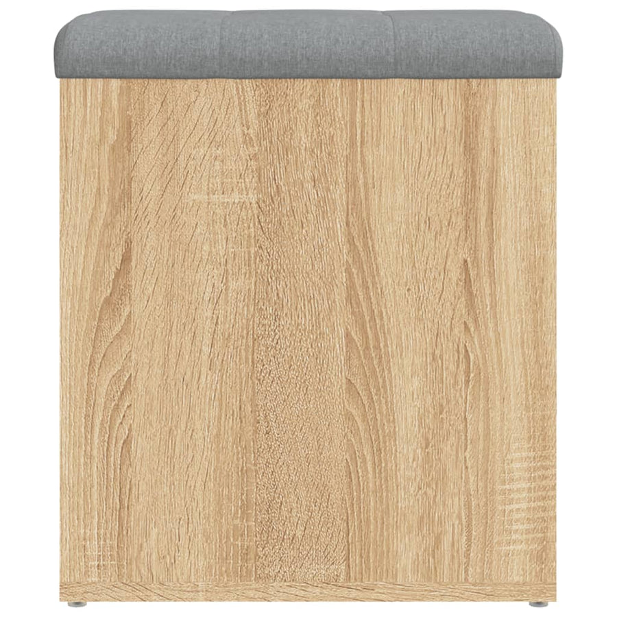 Opbergbank Sonoma Eiken 42x42x45 cm Bewerkt Hout