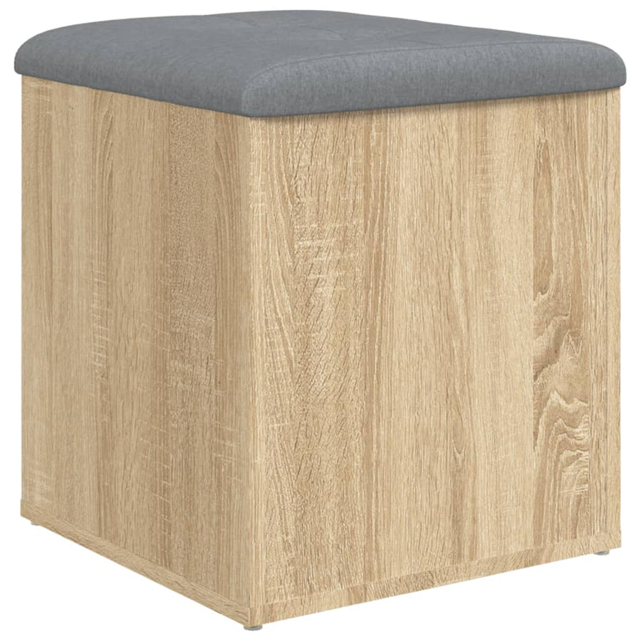 Opbergbank Sonoma Eiken 42x42x45 cm Bewerkt Hout
