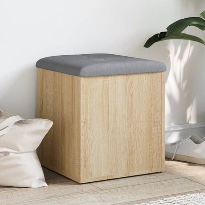 Opbergbank Sonoma Eiken 42x42x45 cm Bewerkt Hout
