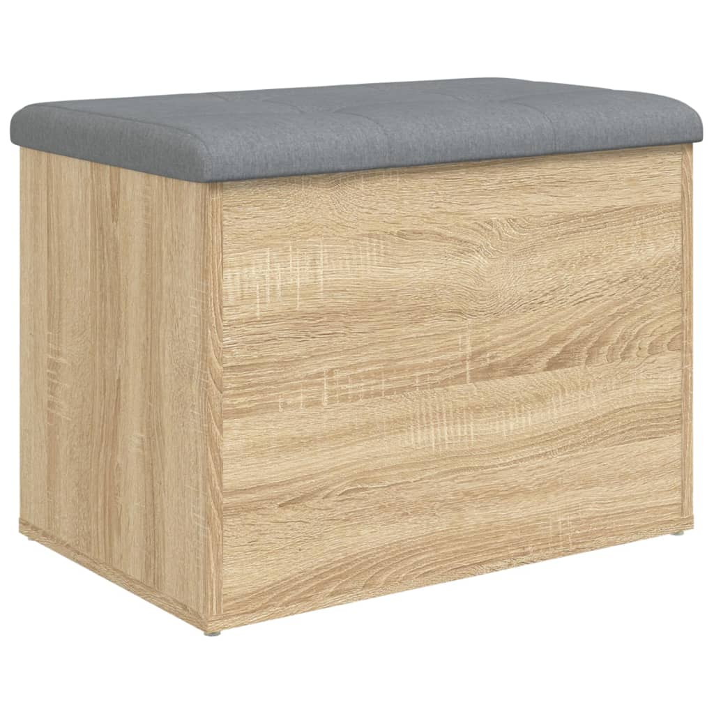 Opbergbankje Bewerkt Hout Kleurig 62 x 42 x 45 cm Sonoma eiken