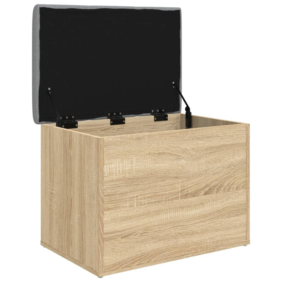 Opbergbankje Bewerkt Hout Kleurig 62 x 42 x 45 cm Sonoma eiken