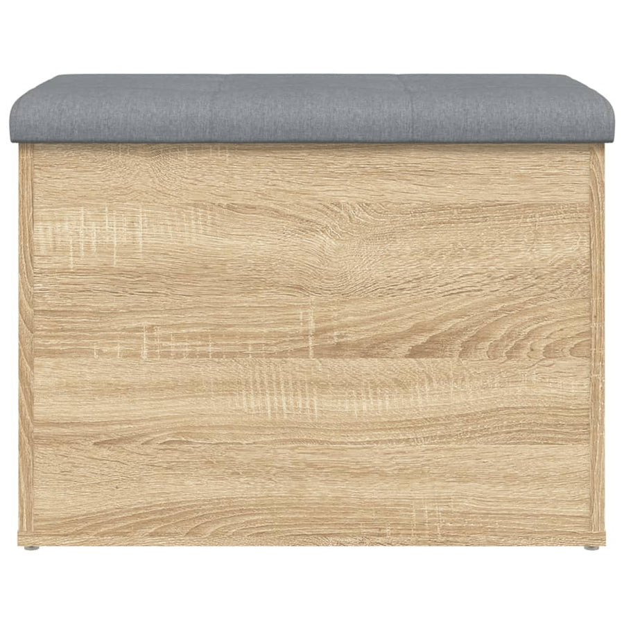 Opbergbankje Bewerkt Hout Kleurig 62 x 42 x 45 cm Sonoma eiken