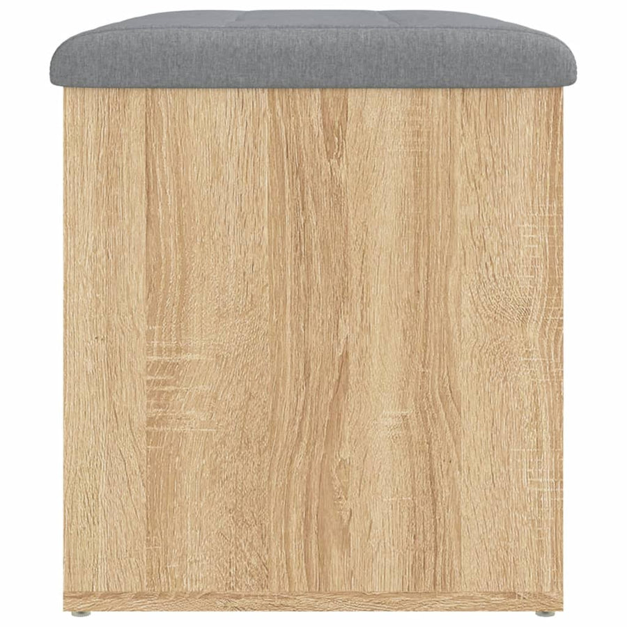 Opbergbankje Bewerkt Hout Kleurig 62 x 42 x 45 cm Sonoma eiken