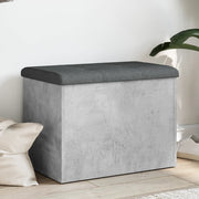 Opbergbank 62x42x45 cm bewerkt hout betongrijs