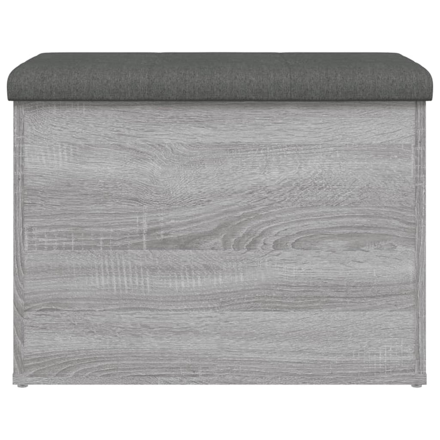 Opbergbankje Bewerkt Hout Eikenkleurig 62 x 42 x 45 cm Grijs sonoma