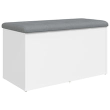 Opbergbankje Bewerkt Hout 82 x 42 x 45 cm Wit