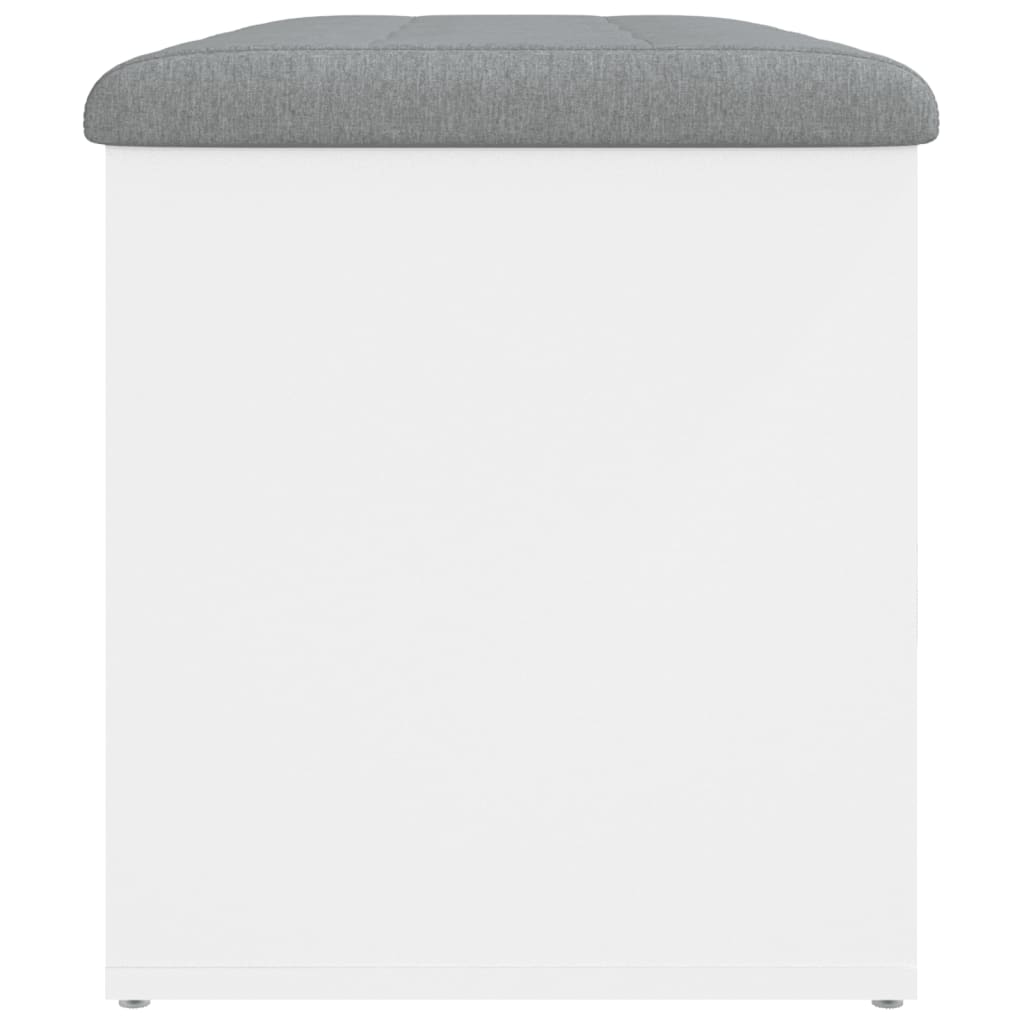 Opbergbankje Bewerkt Hout 82 x 42 x 45 cm Wit