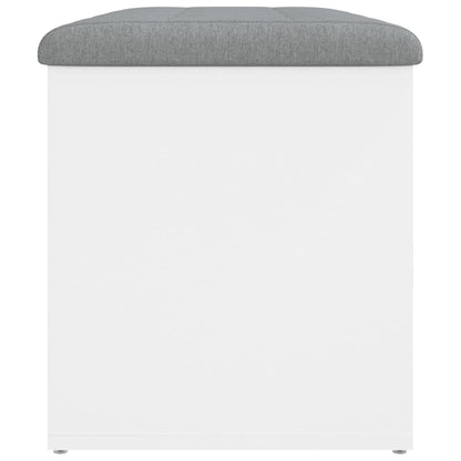 Opbergbankje Bewerkt Hout 82 x 42 x 45 cm Wit