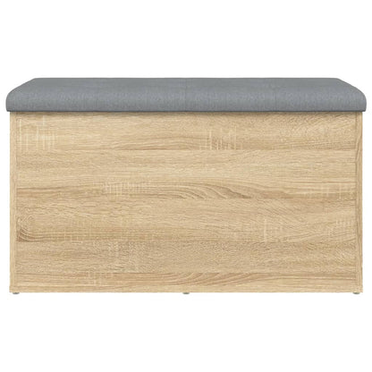 Opbergbankje Bewerkt Hout Kleurig 82 x 42 x 45 cm Sonoma eiken