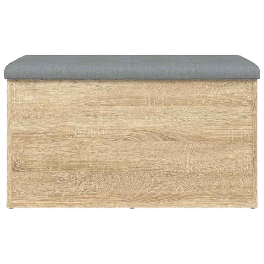 Opbergbankje Bewerkt Hout Kleurig 82 x 42 x 45 cm Sonoma eiken