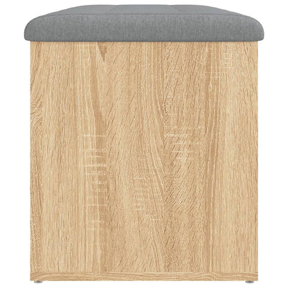 Opbergbankje Bewerkt Hout Kleurig 82 x 42 x 45 cm Sonoma eiken