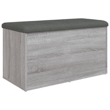Opbergbankje Bewerkt Hout Eikenkleurig 82 x 42 x 45 cm Grijs sonoma