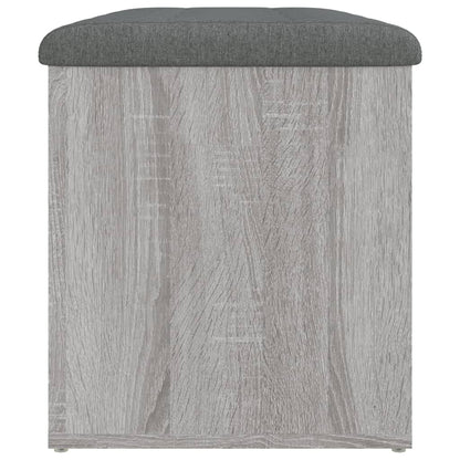 Opbergbankje Bewerkt Hout Eikenkleurig 82 x 42 x 45 cm Grijs sonoma