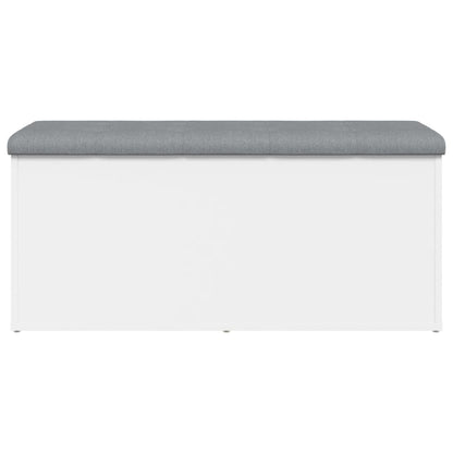 Opbergbankje Bewerkt Hout 102 x 42 x 45 cm Wit