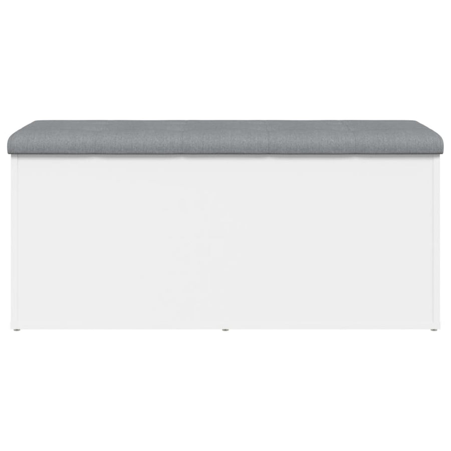 Opbergbankje Bewerkt Hout 102 x 42 x 45 cm Wit
