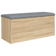 Opbergbankje Bewerkt Hout Kleurig 102 x 42 x 45 cm Sonoma eiken