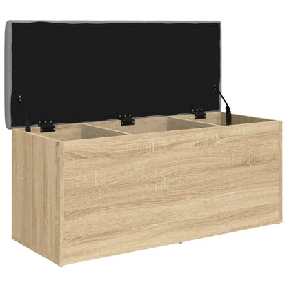 Opbergbankje Bewerkt Hout Kleurig 102 x 42 x 45 cm Sonoma eiken
