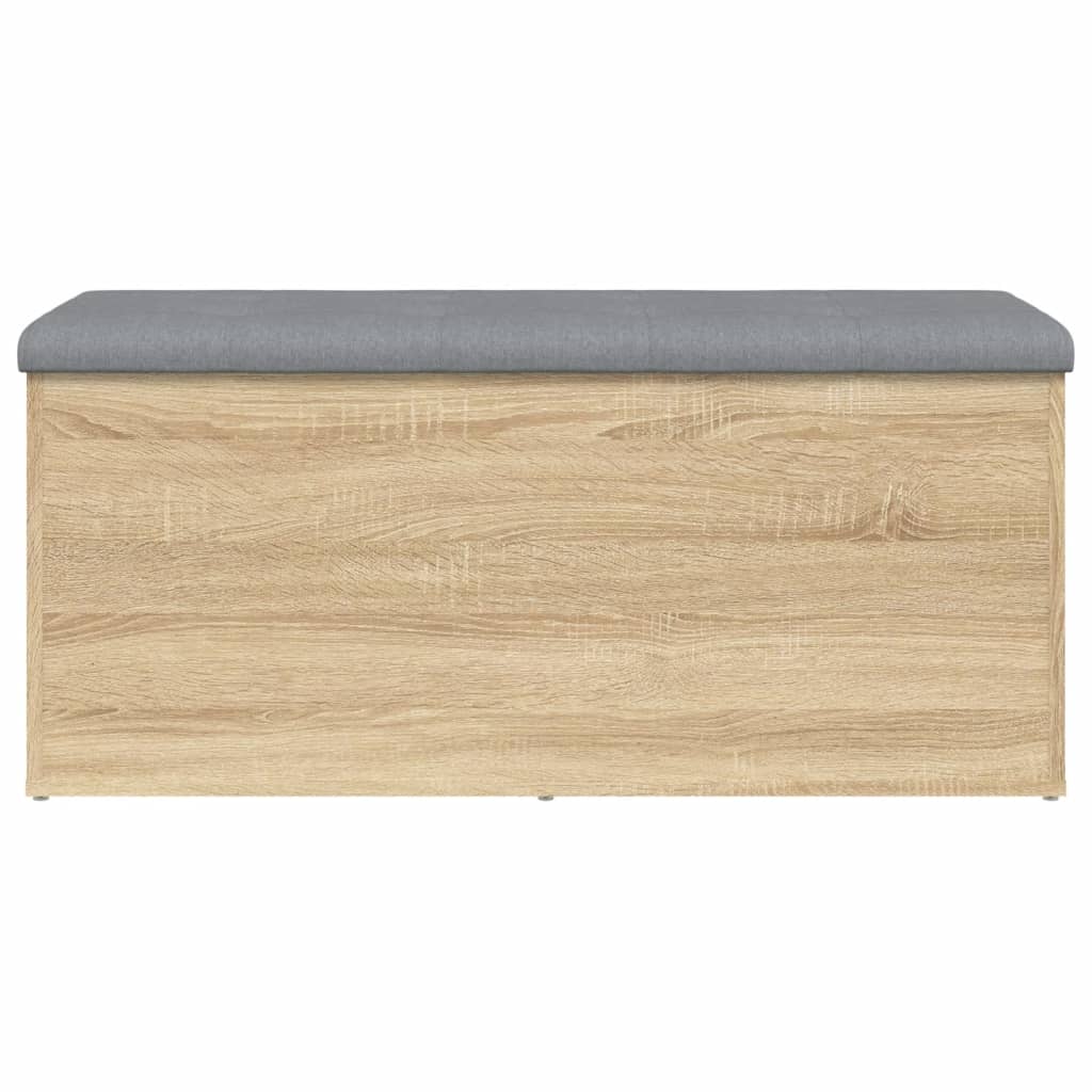 Opbergbankje Bewerkt Hout Kleurig 102 x 42 x 45 cm Sonoma eiken