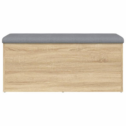 Opbergbankje Bewerkt Hout Kleurig 102 x 42 x 45 cm Sonoma eiken