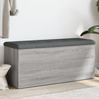 Opbergbankje 102x42x45 cm grijs sonoma eiken