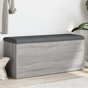 Opbergbankje 102x42x45 cm grijs sonoma eiken