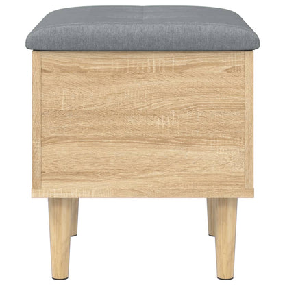 Opbergbankje 42x42x46 cm bewerkt hout sonoma eikenkleurig