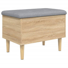 Opbergbankje 62x42x46 cm bewerkt hout sonoma eikenkleurig
