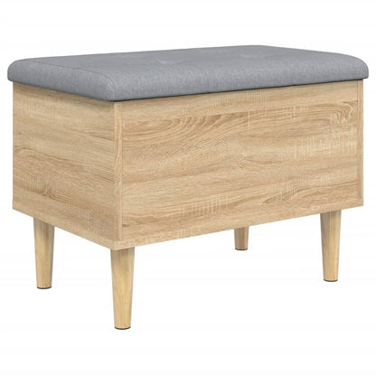 Opbergbankje 62x42x46 cm bewerkt hout sonoma eikenkleurig
