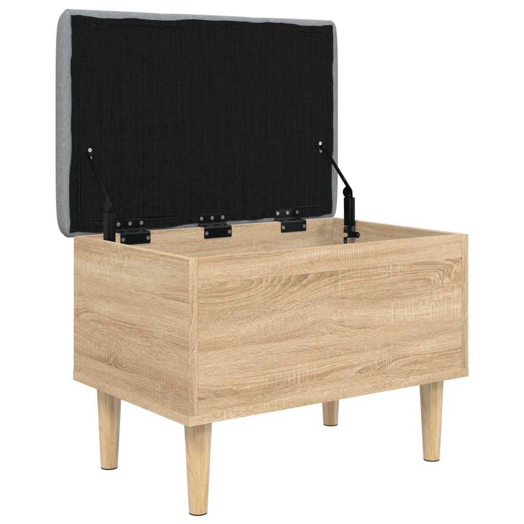 Opbergbankje 62x42x46 cm bewerkt hout sonoma eikenkleurig