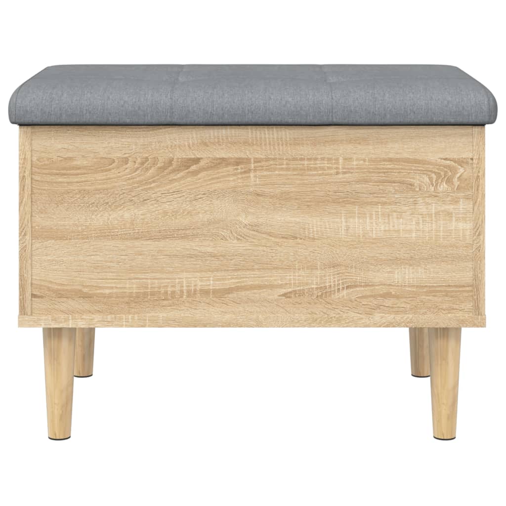 Opbergbankje 62x42x46 cm bewerkt hout sonoma eikenkleurig
