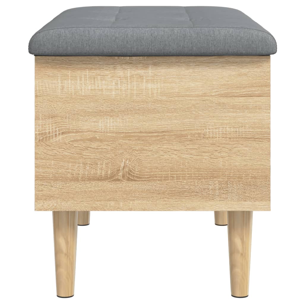 Opbergbankje 62x42x46 cm bewerkt hout sonoma eikenkleurig