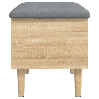 Opbergbankje 62x42x46 cm bewerkt hout sonoma eikenkleurig