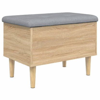 Opbergbankje 62x42x46 cm bewerkt hout sonoma eikenkleurig