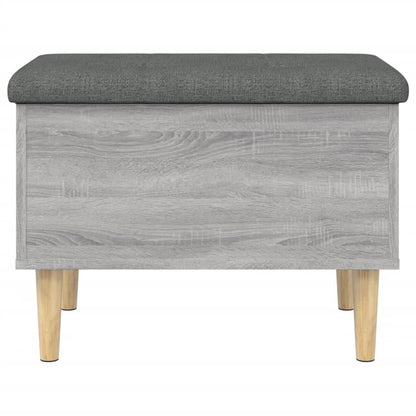 Opbergbankje 62x42x46 cm bewerkt hout grijs sonoma eikenkleurig