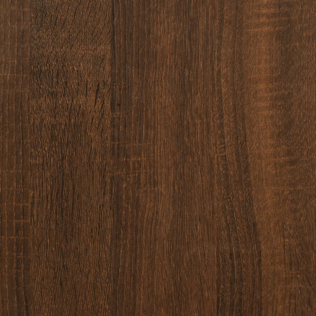 Opbergbankje Bewerkt Hout Bruineikenkleurig 102 x 42 x 46 cm bruin eikenkleur