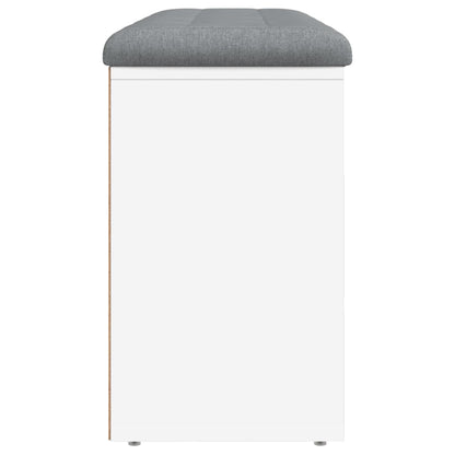 Schoenenbank 102X32X50 Cm Bewerkt Hout Wit