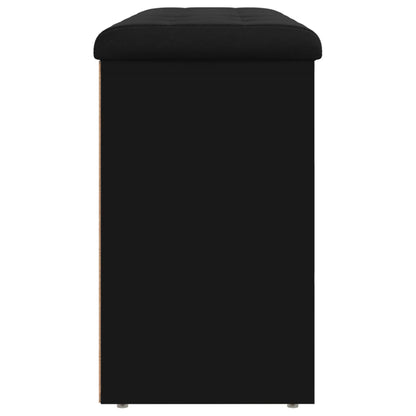 Schoenenbank 102X32X50 Cm Bewerkt Hout Zwart