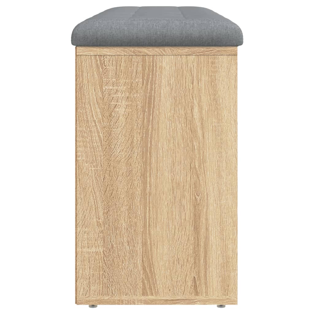 Schoenenbank 102X32X50 Cm Bewerkt Hout Kleurig Sonoma eiken