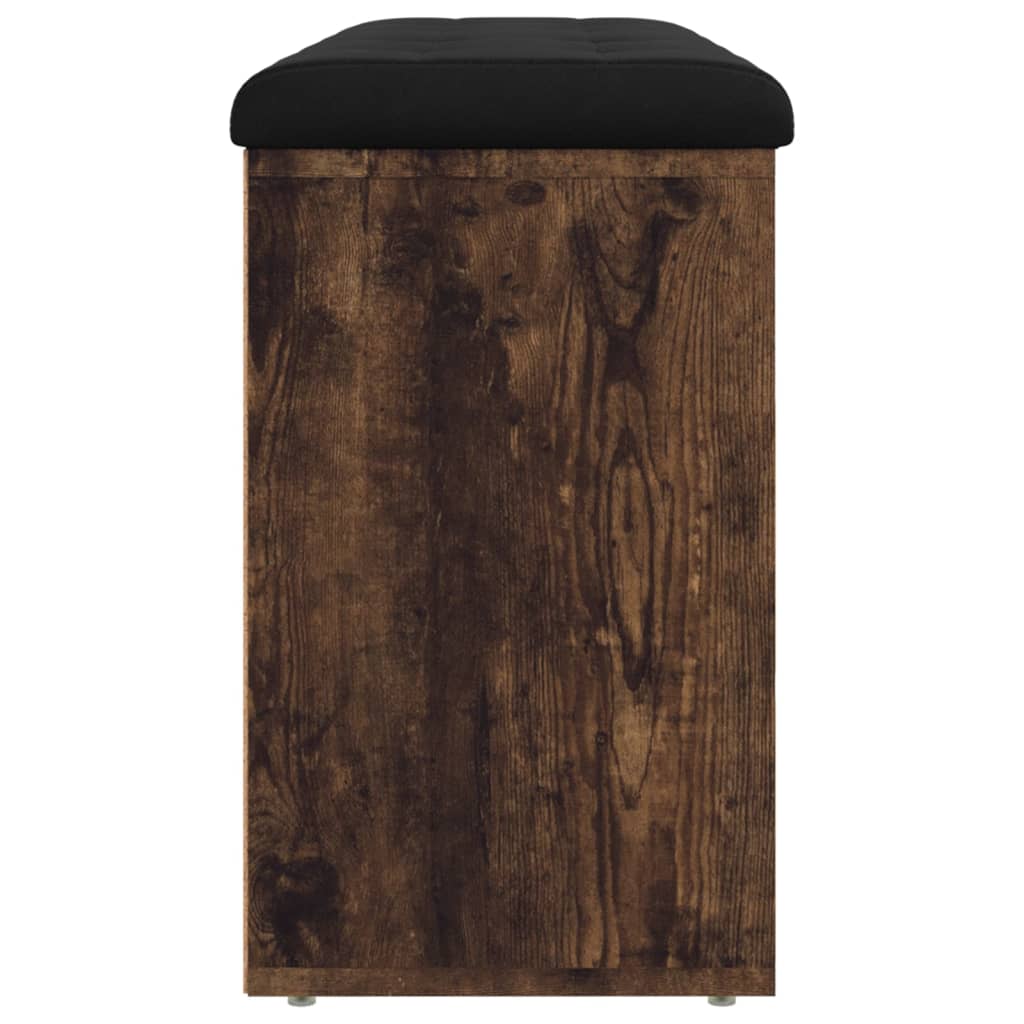 Schoenenbank 102X32X50 Cm Bewerkt Hout Kleurig Gerookt eiken