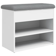 Schoenenbankje 62X32X50 Cm Bewerkt Hout Wit