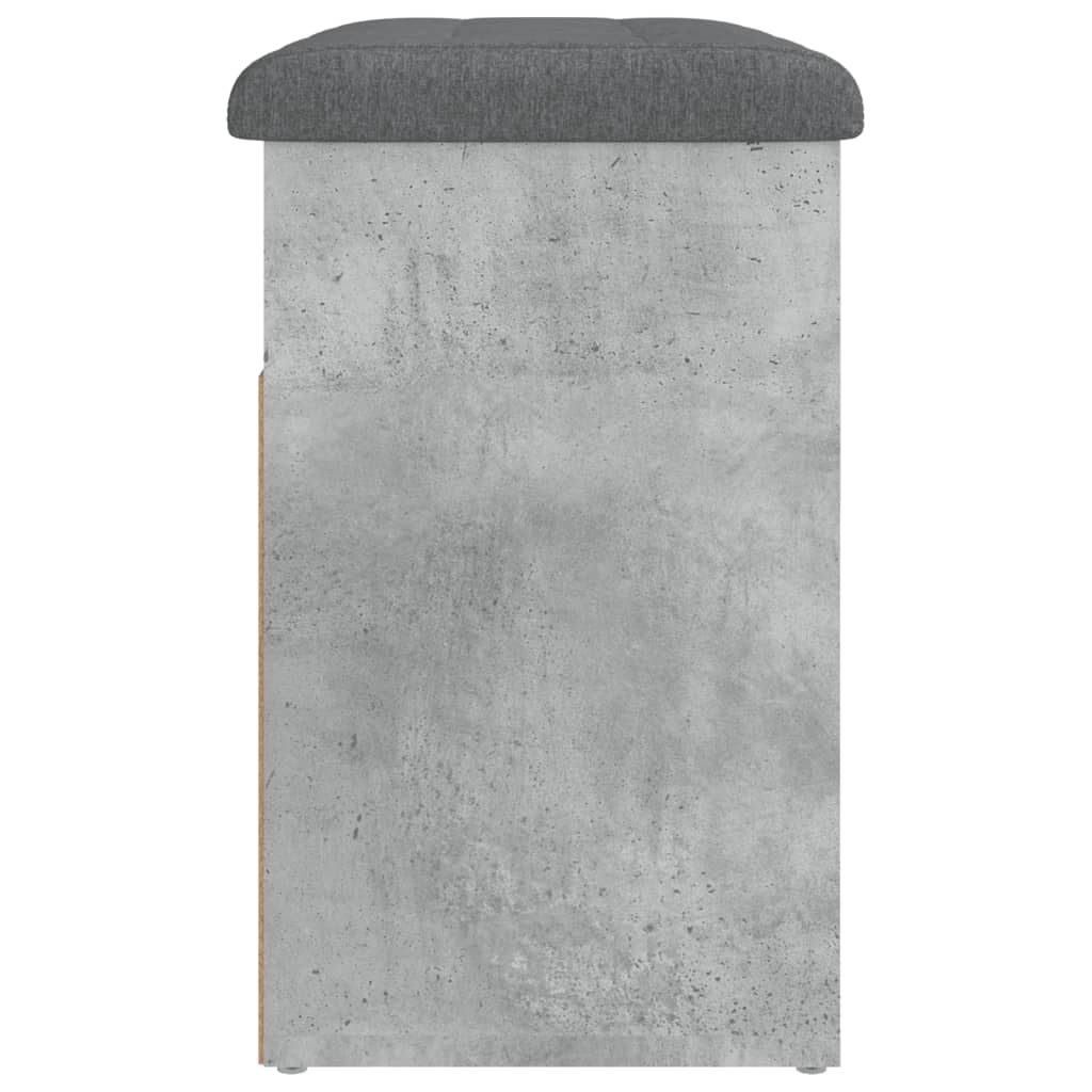 Schoenenbankje 62X32X50 Cm Bewerkt Hout Betongrijs
