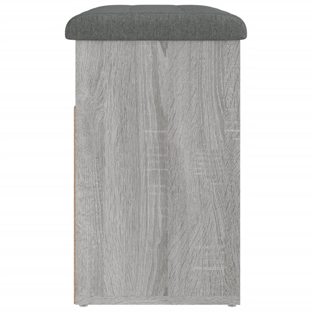 Schoenenbankje 62X32X50 Cm Bewerkt Hout Grijs sonoma