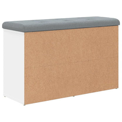 Schoenenbank Bewerkt Hout 82 x 32 x 50 cm Wit