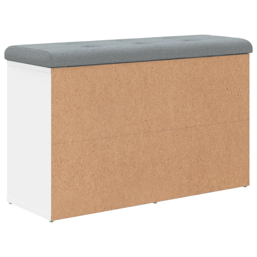 Schoenenbank Bewerkt Hout 82 x 32 x 50 cm Wit