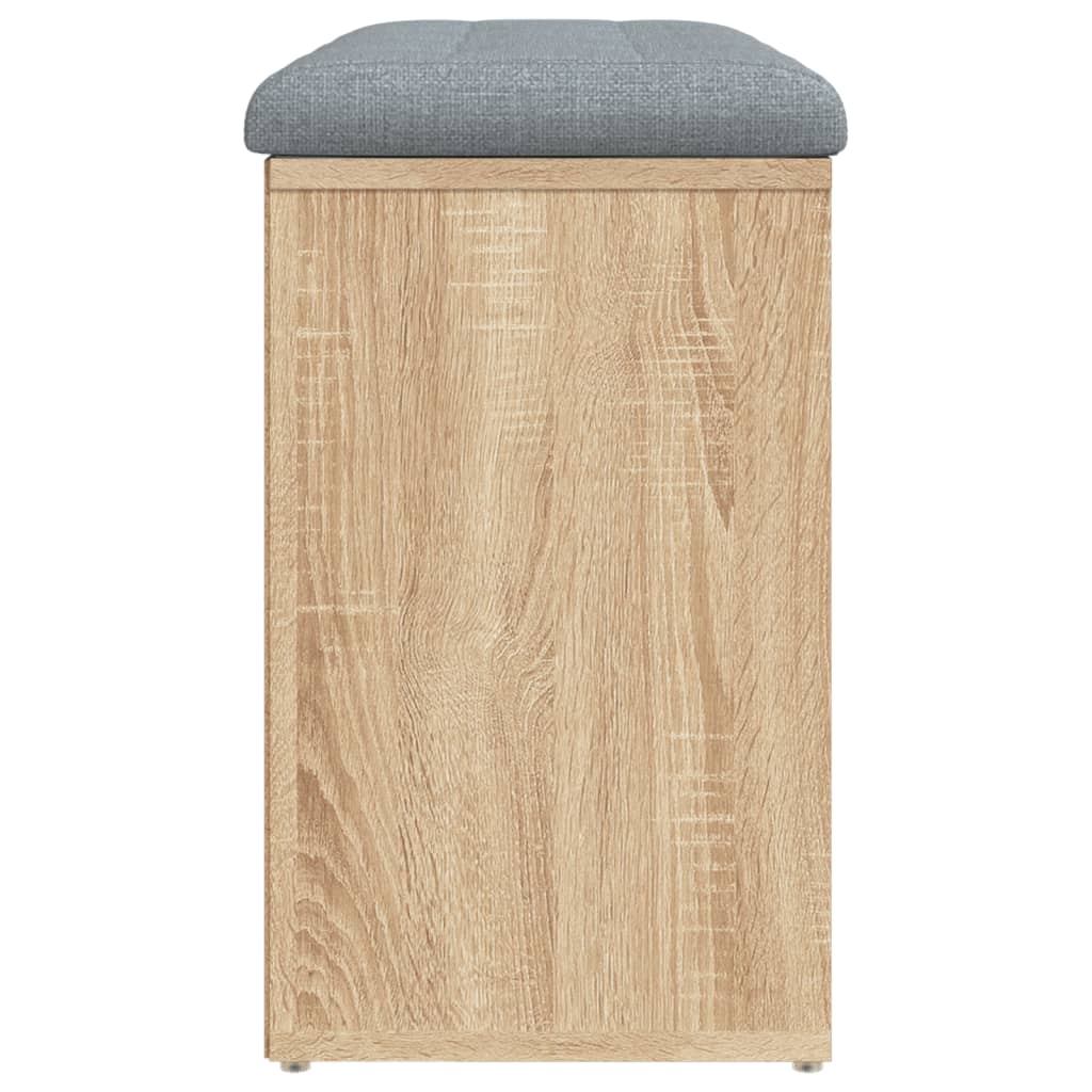 Schoenenbank Bewerkt Hout Kleurig 82 x 32 x 50 cm Sonoma eiken