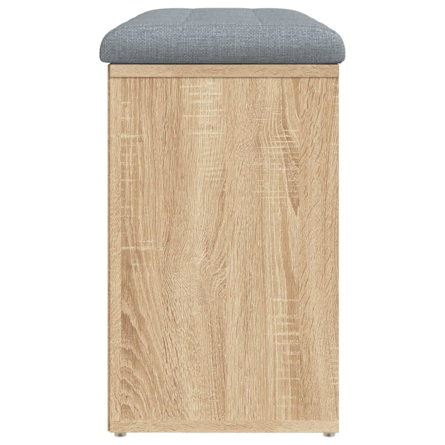 Schoenenbank Bewerkt Hout Kleurig 82 x 32 x 50 cm Sonoma eiken